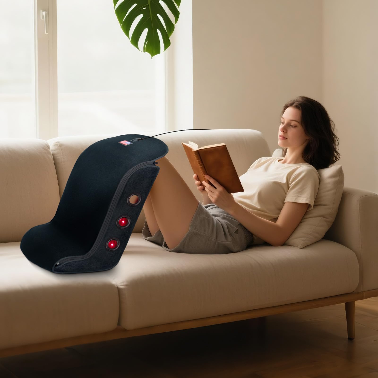 Deerbaba infrared pulse mode adds gentle rhythmic treatment for comfort.
