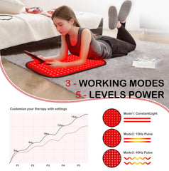 Deerbaba red light therapy pad on thighs to support post-exercise recovery.