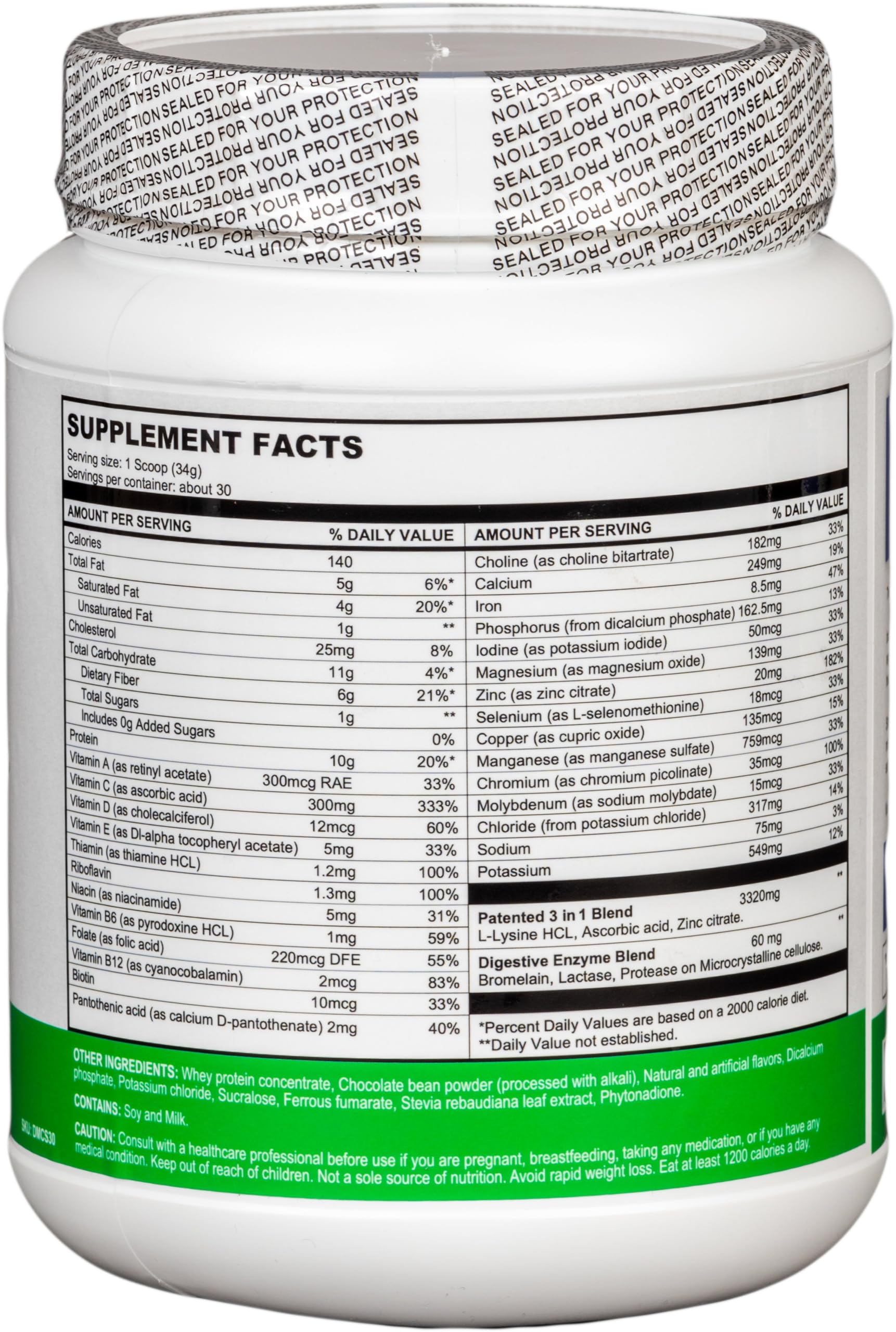 Del Mar Health Enable Weight Loss Shake being poured from bottle, convenient on the go.