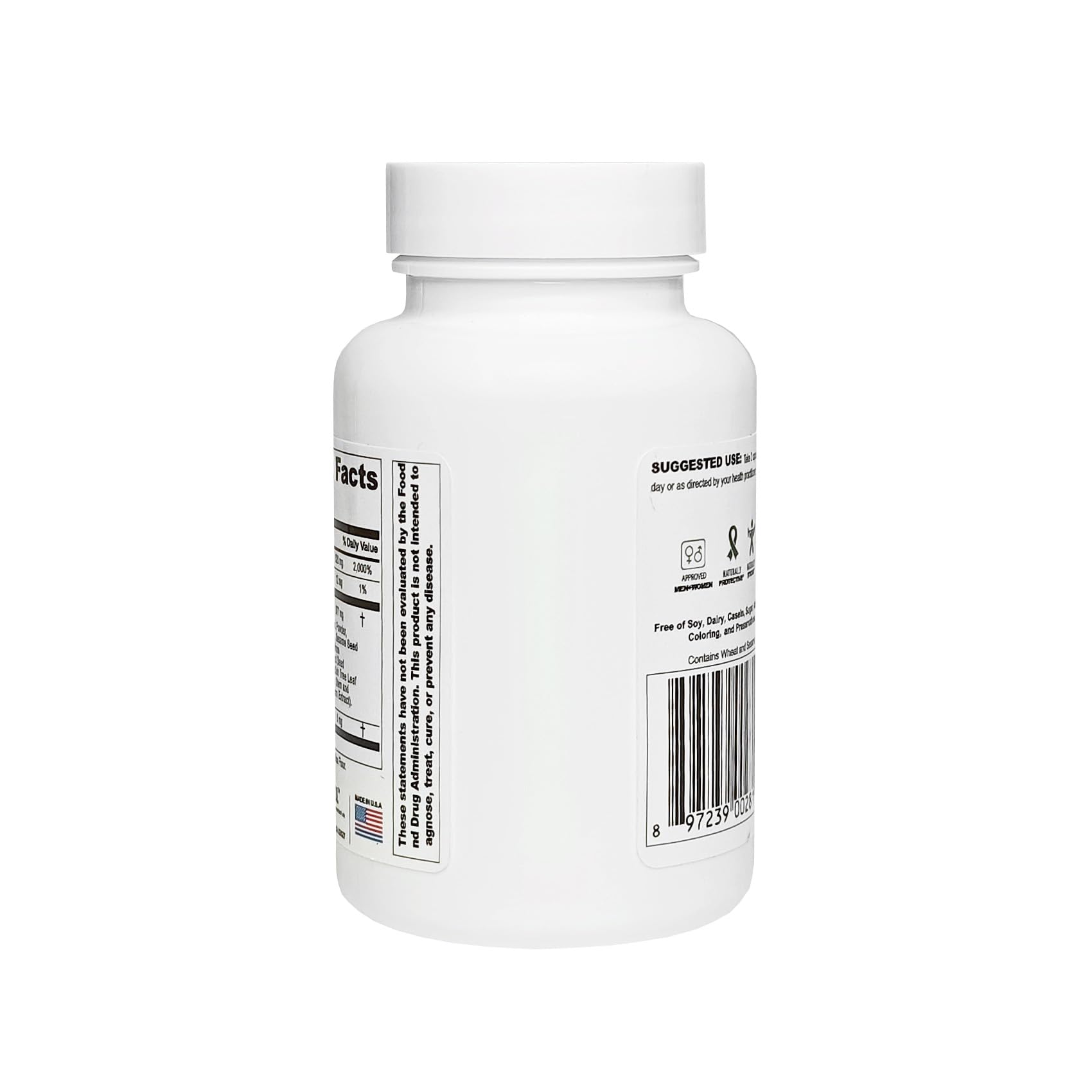 The Delgado Protocol EstroBlock Vitality vegan capsules in a bottle close-up.