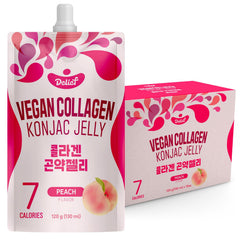 DELIEF peach-flavor konjac jelly pack-shot for easy on-the-go snacking.