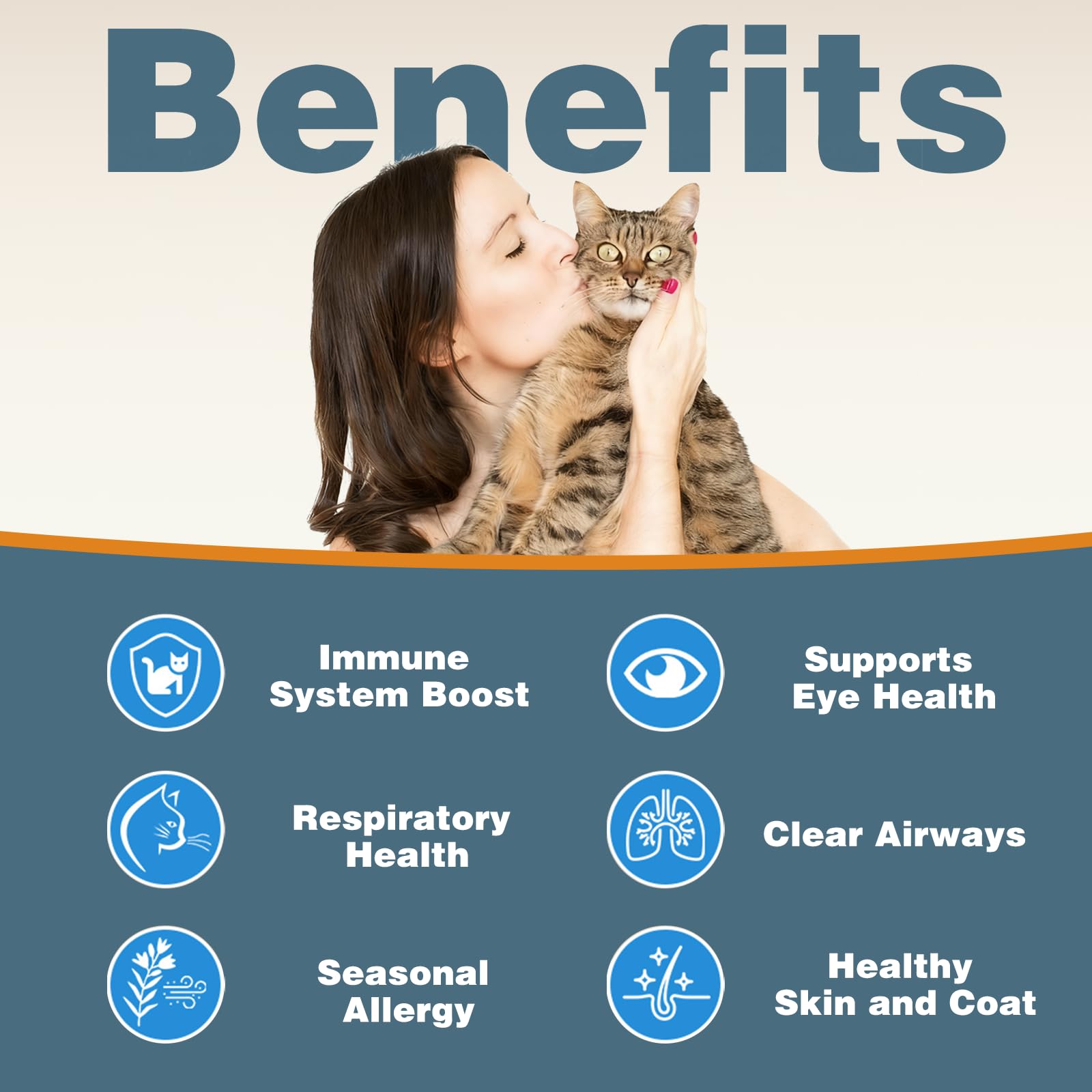 Derggzey L-Lysine cats drops application shows precise dosing with a dropper.