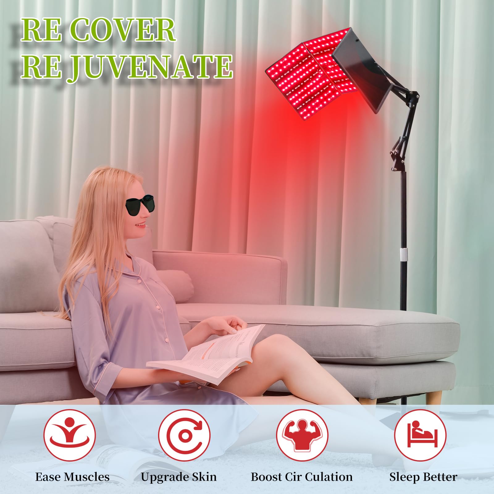 Derlights collapsible body design for easy home use