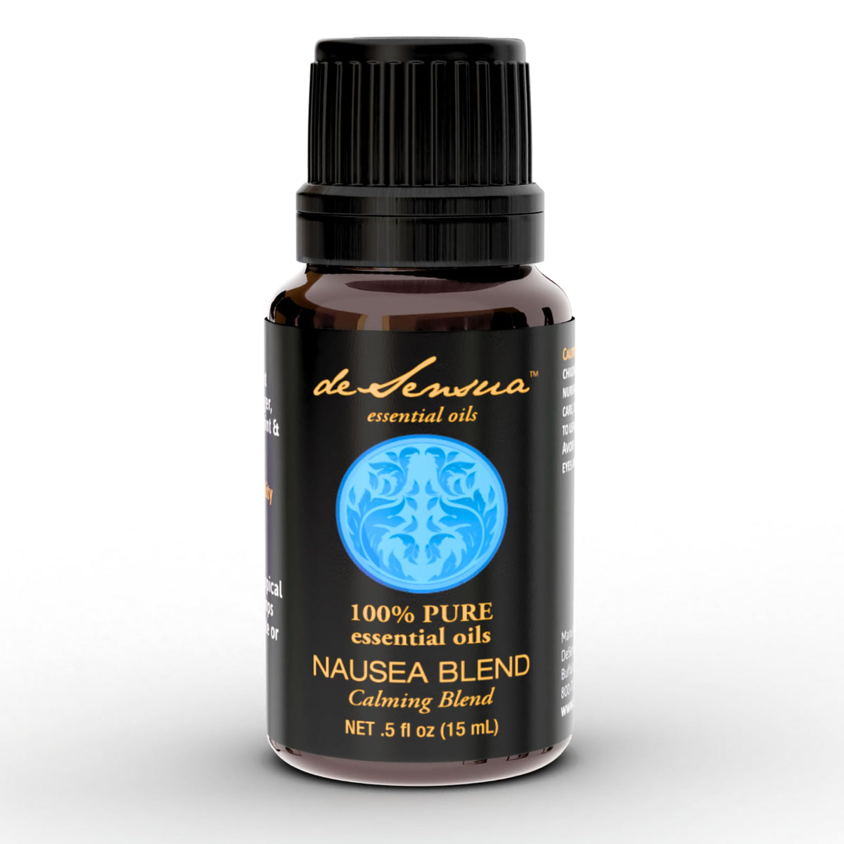 deSensua Nausea Relief Oil bottle for on-the-go nausea support.