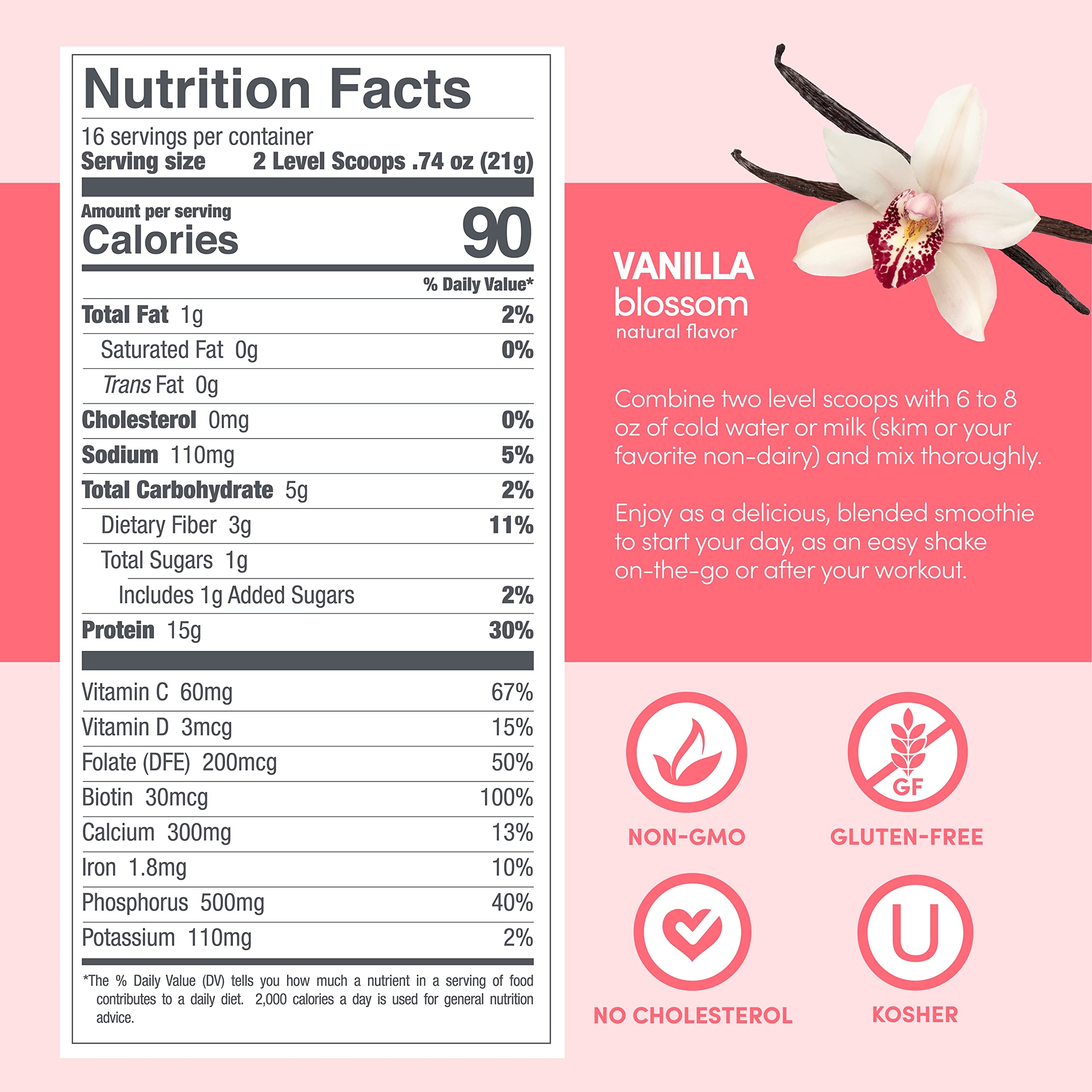 Designer Wellness Aria vanilla protein supports a women’s wellness journey with nutrition