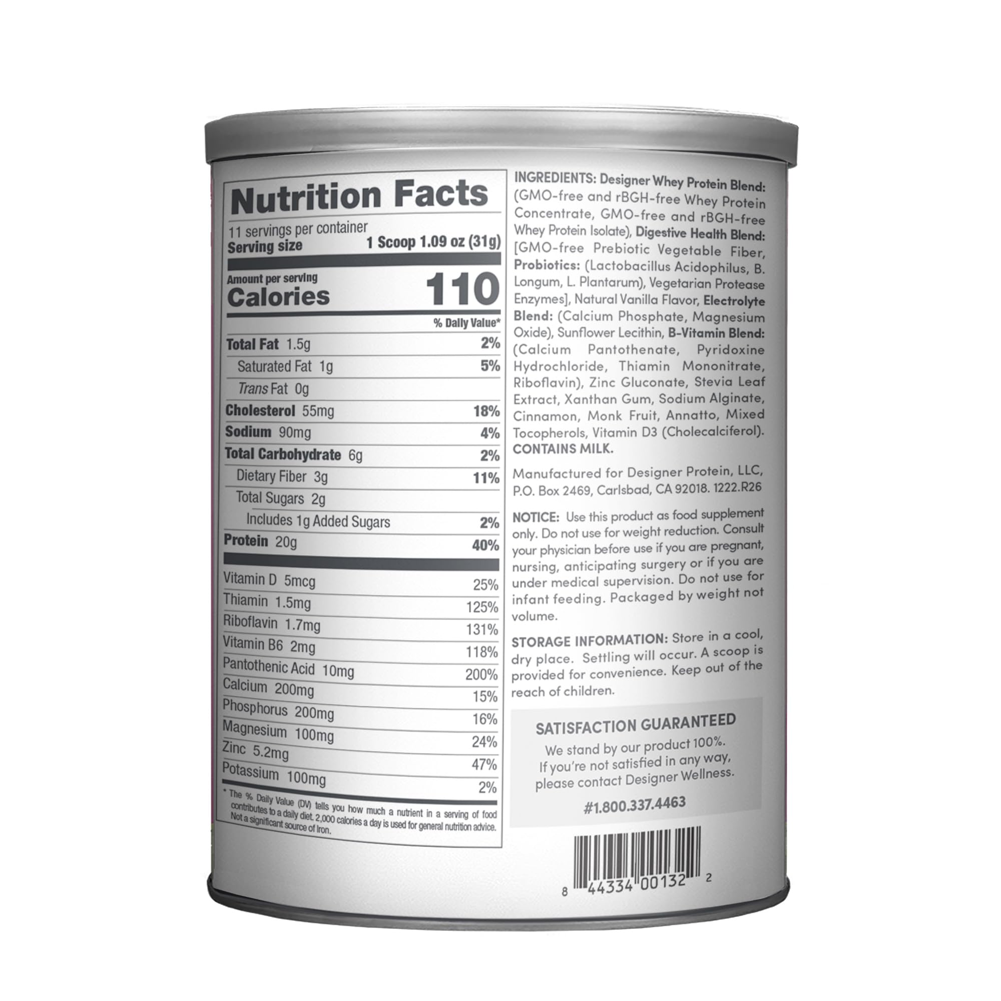 Designer Wellness Designer Whey pour for post-workout nutrition