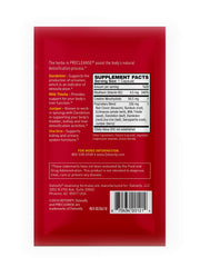 Detoxify Precleanse bottle label close-up highlighting the herbal blend