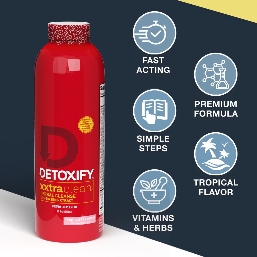 Detoxify Xxtra Clean ingredients blend with vitamins and minerals for daily wellness