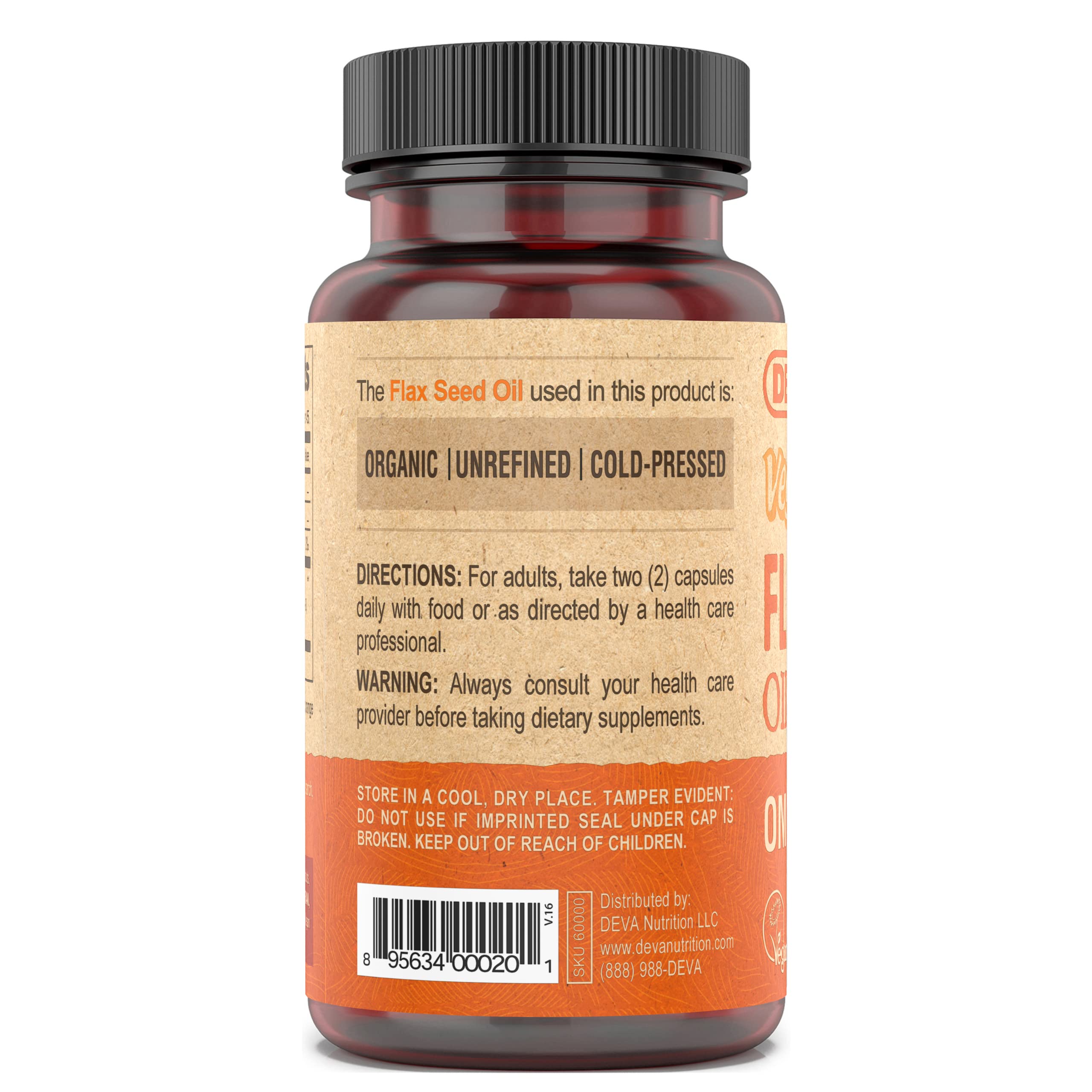 Capsules shown with flax seeds emphasize convenient omega-3 intake.