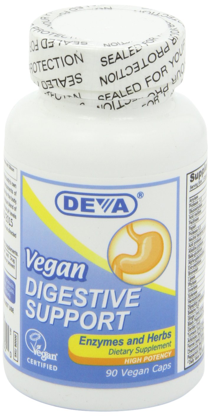 DEVA herb-and-enzyme blend for gut-friendly digestion.