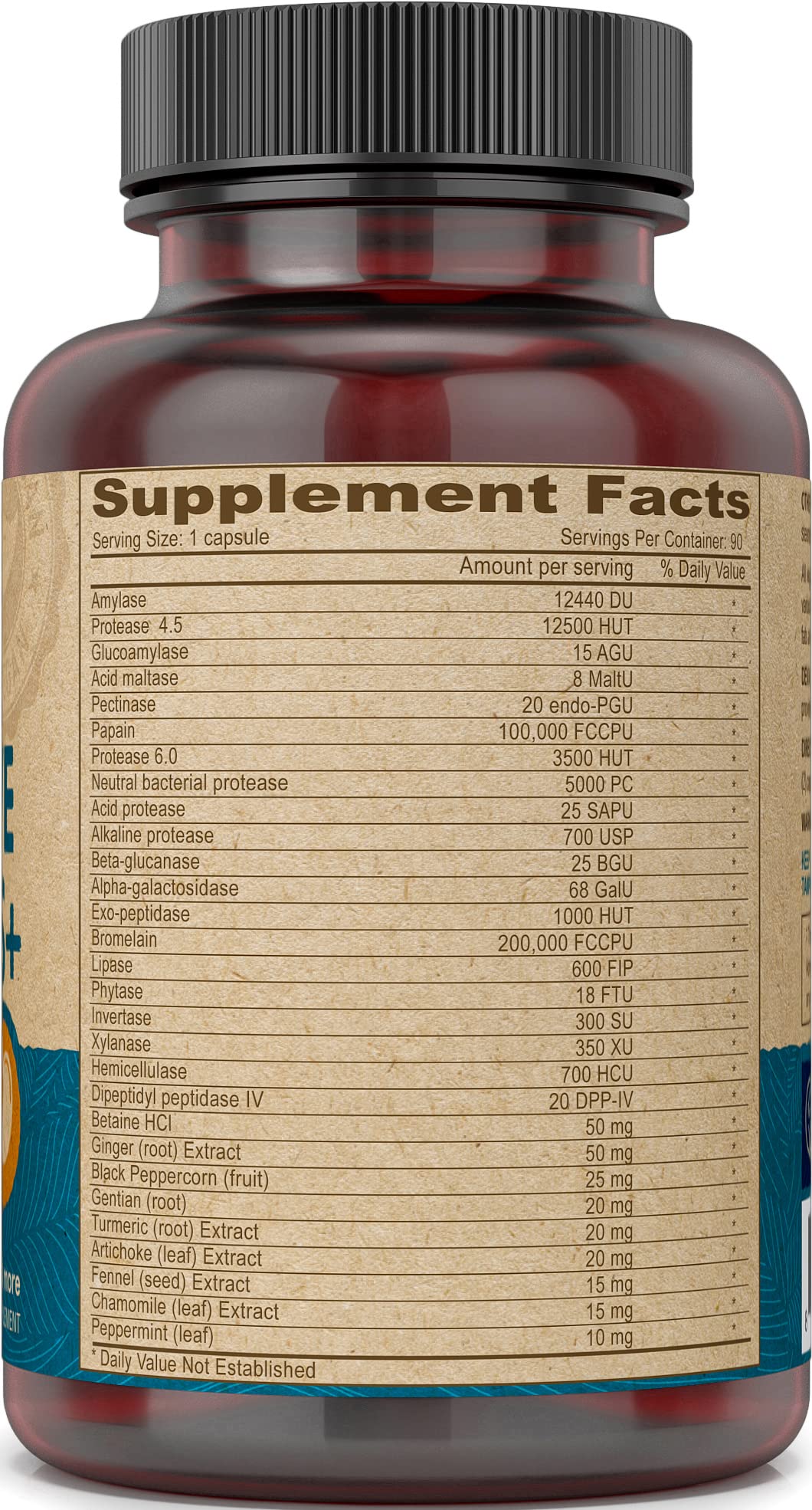 DEVA enzymes packaging highlights non-dairy grown bacteria concept.