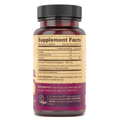 Organic, cold-pressed primrose oil from DEVA in a premium bottle.
