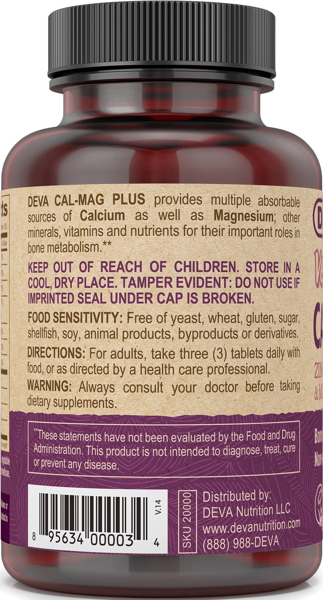 DEVA vegan certification logo on packaging signals plant-based nutrition