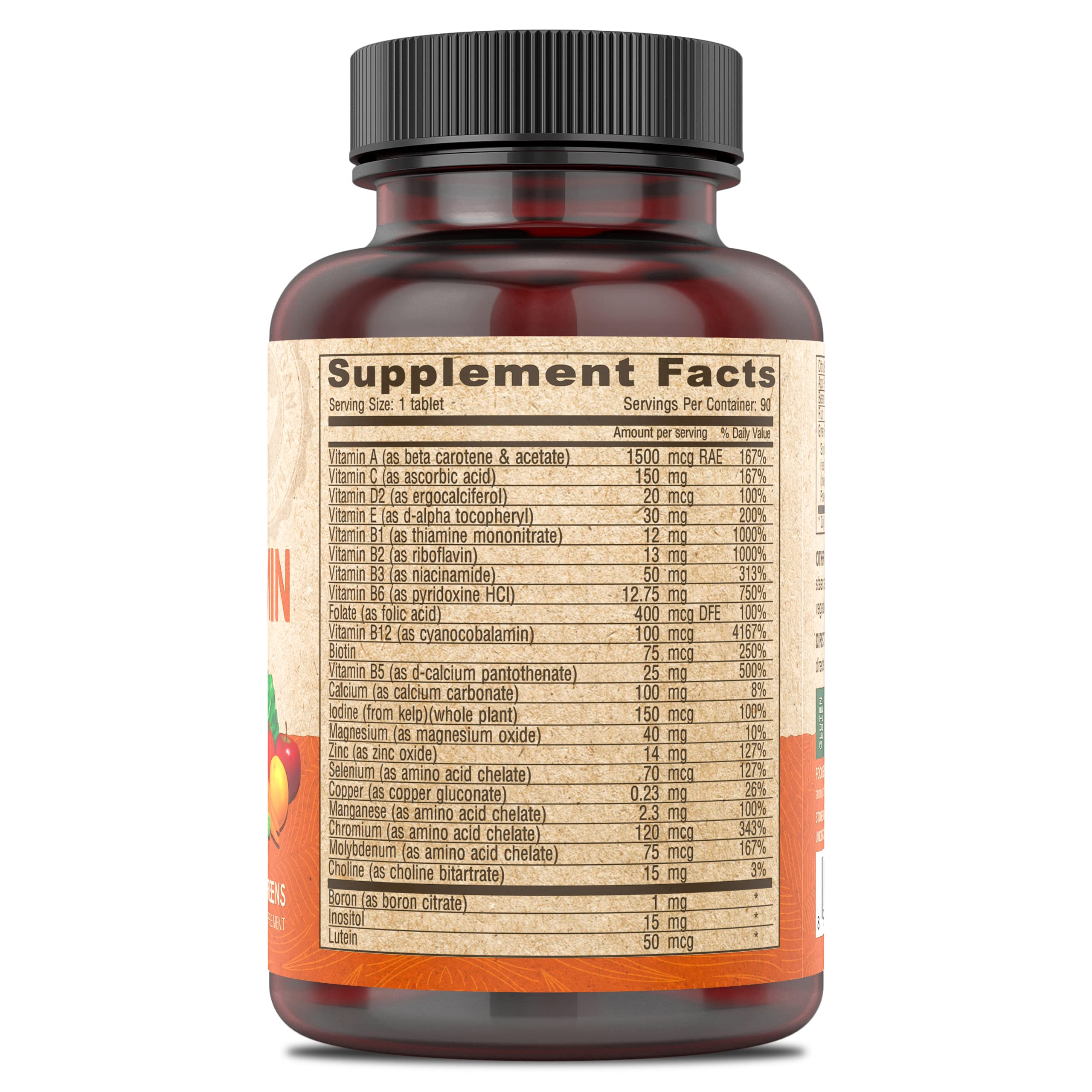 DEVA vegan multivitamin green food blend ingredients promoting daily vitality.