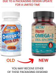 DEVA Omega-3 delayed-release softgels for vegan health goals