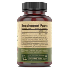 DEVA Vitamin C tablets close-up of plant-based blend for daily wellness