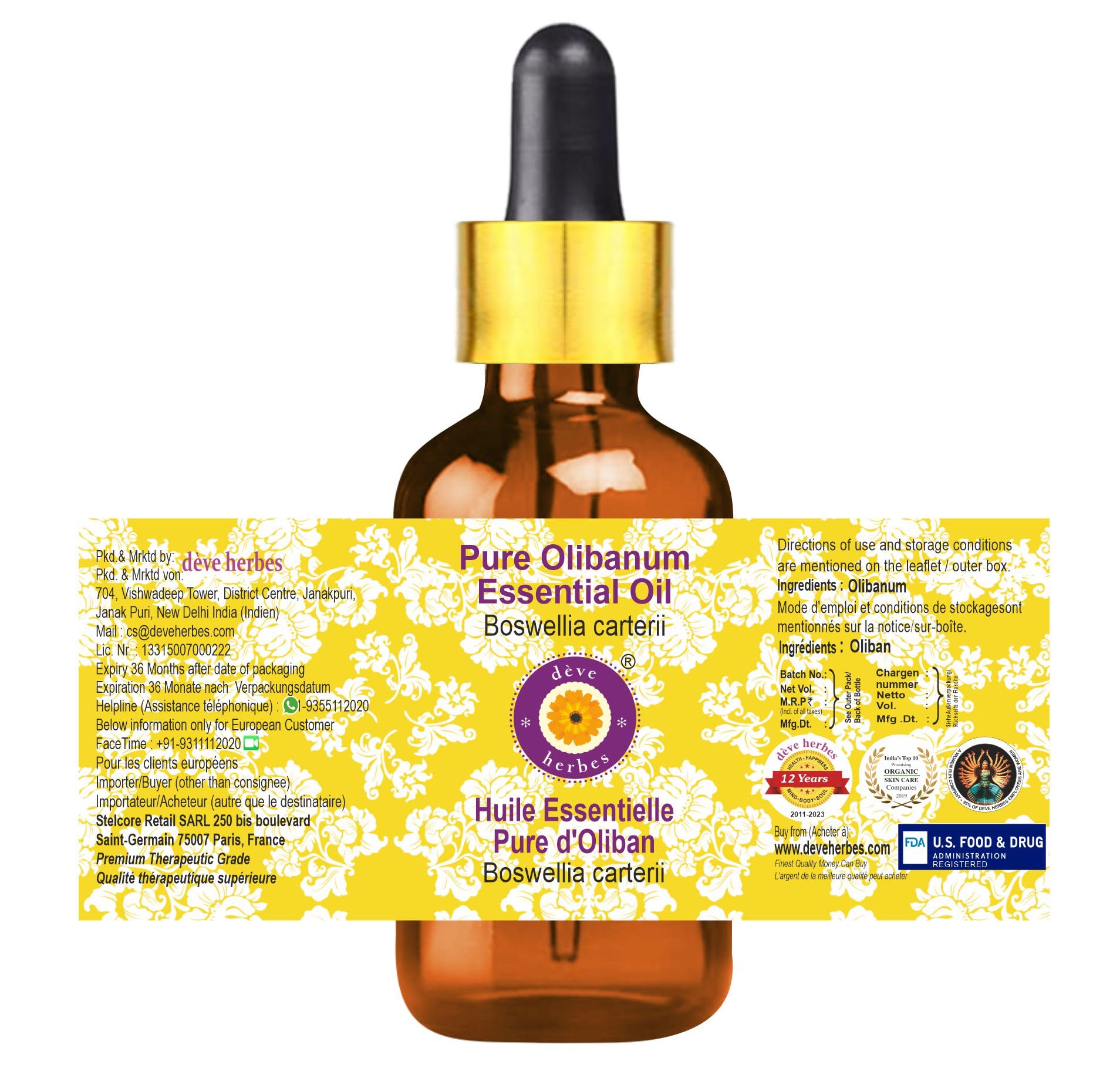 deve herbes amber glass bottle with dual droppers preserves potency