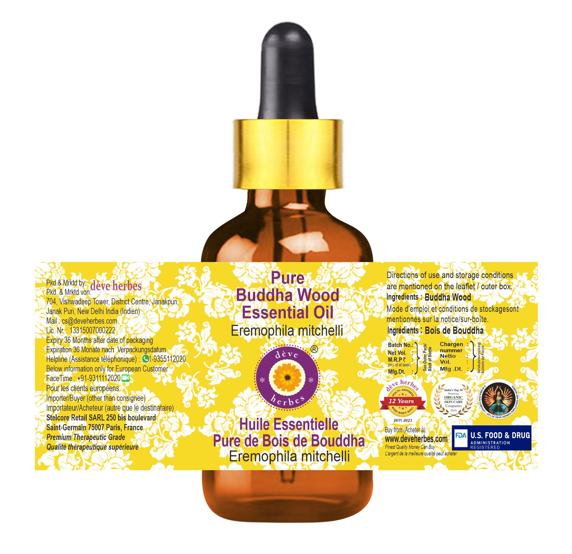 dève herbes amber glass bottle preserves potency and freshness