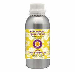 Deve Herbes Babchi oil bottle front view for skin care and dilution