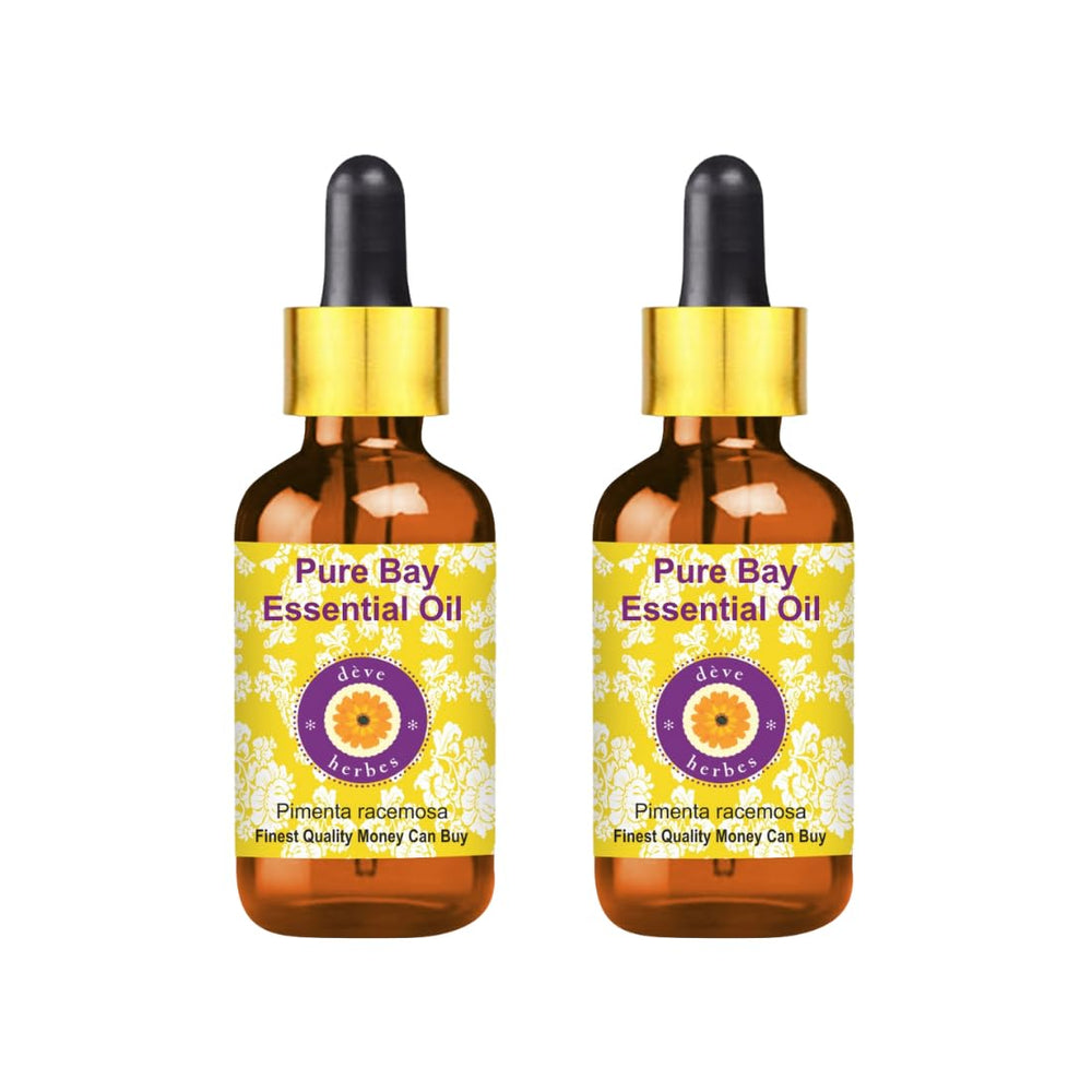 deve-herbes Bay essential oil bottle close-up for aromatherapy and skin care