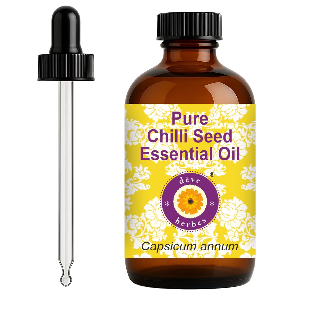 Dève Herbes Chili Seed Oil bottle with dropper for precise dilution in skincare.