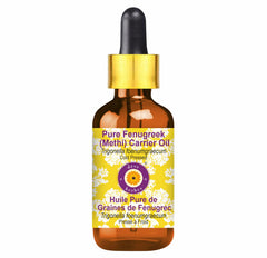 Deve Herbes Fenugreek Oil bottle for safe dilution and skin care.