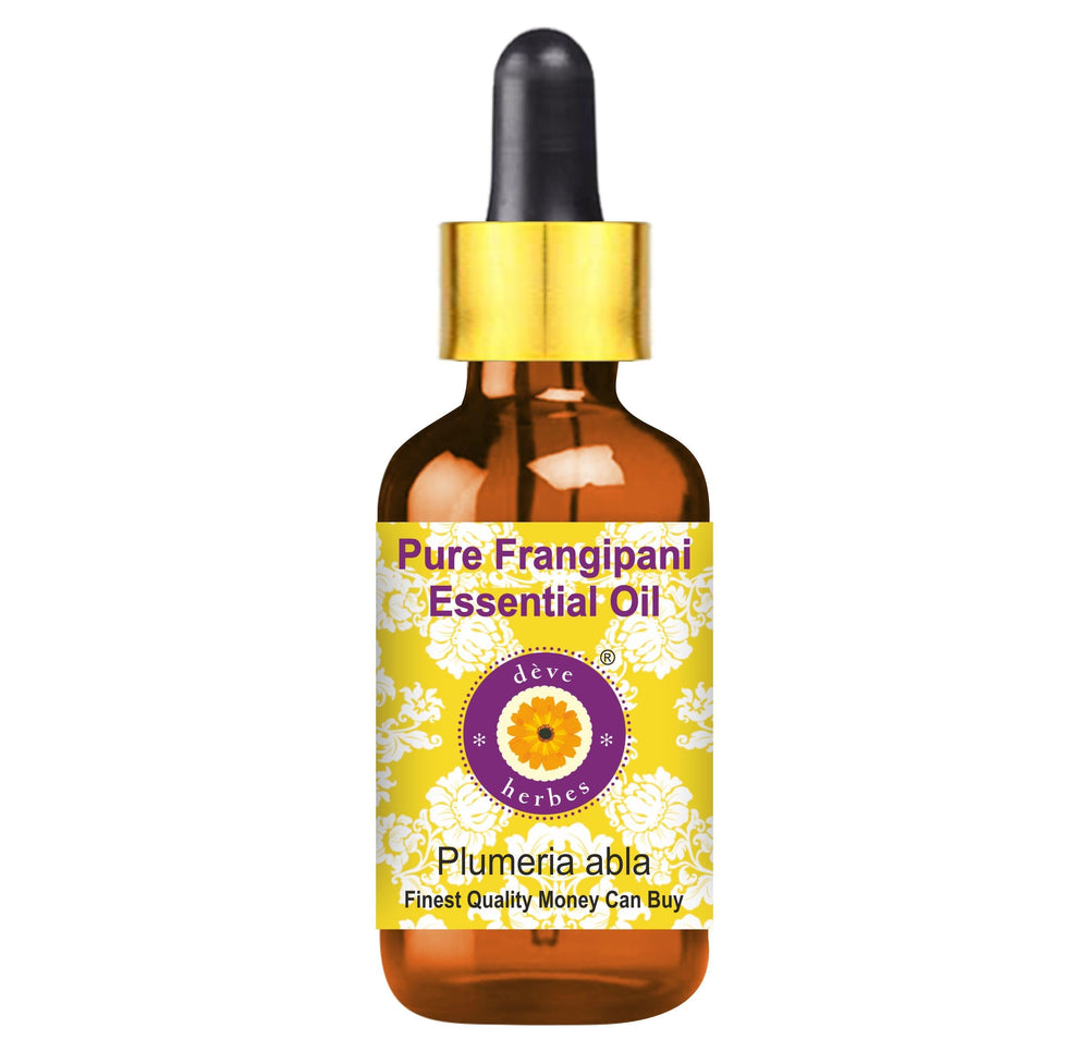 dève herbes Frangipani essential oil bottle with dropper for precise dosing and fragrance.