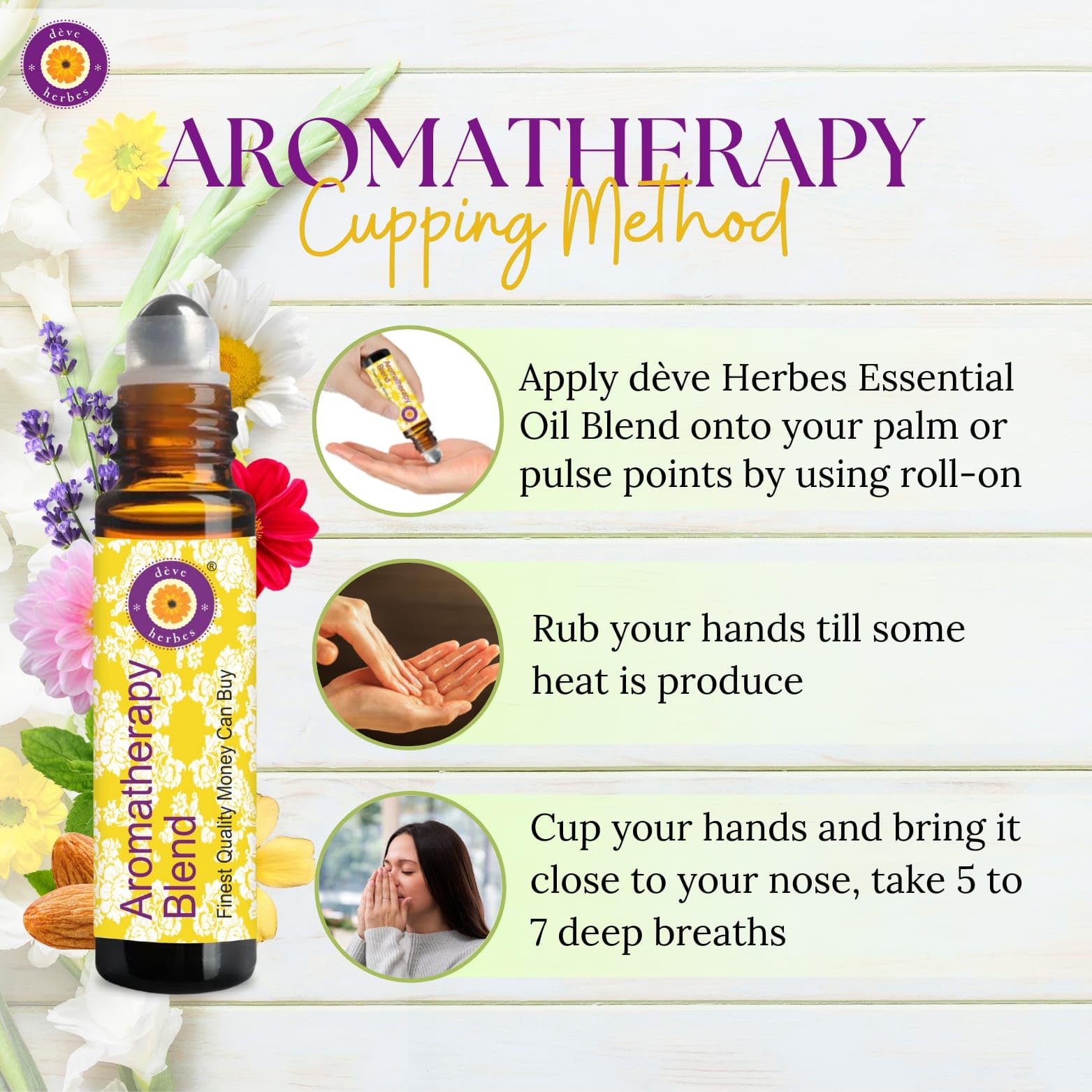Compact, travel-friendly frankincense roll-on fits in a bag or pocket.