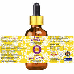 Deve Herbes Horsetail Oil pure 50ml bottle for hair nourishment.