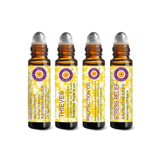 Deve Herbes kit roll-on collection: four 10ml bottles for on-the-go aromatherapy.