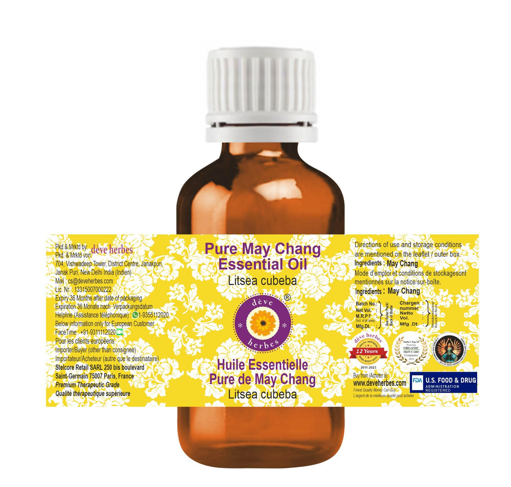 Litsea cubeba steam distilled oil offers pure, clean aroma for blends.