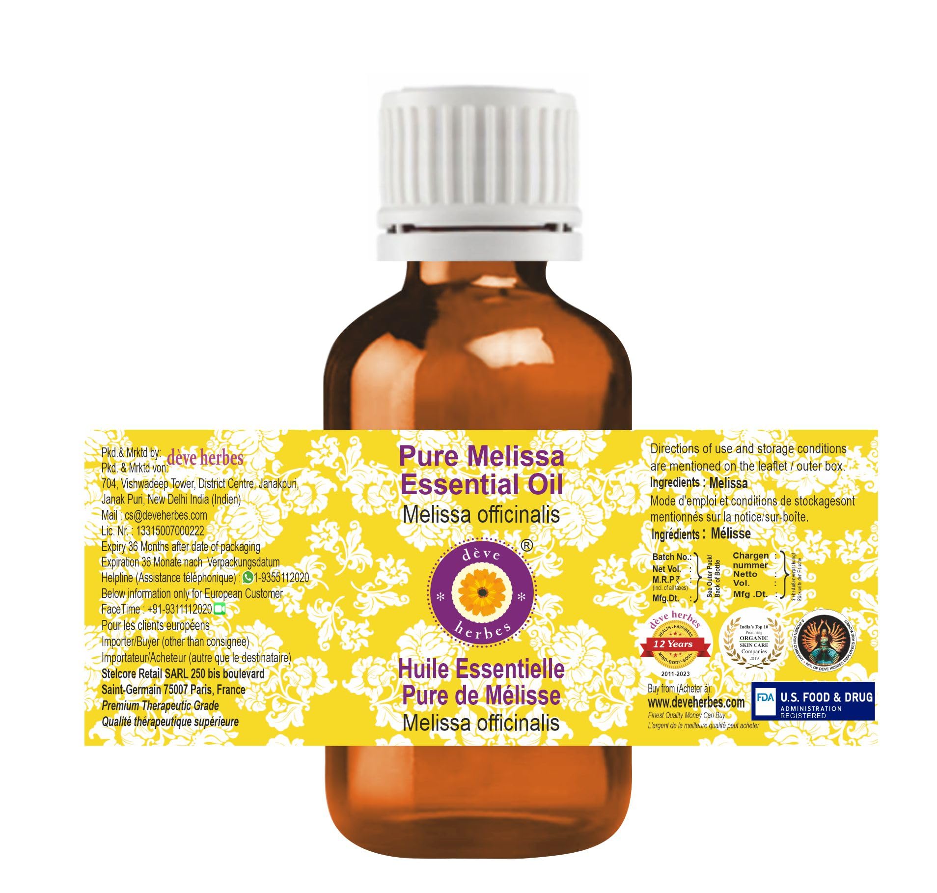 Amber glass packaging preserves potency for daily use.