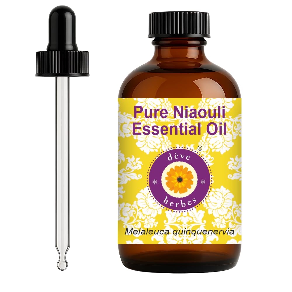 dève herbes Niaouli oil bottle with dropper for precise dilution and use.