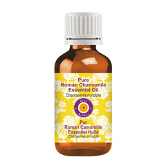 Deve Herbes Roman Chamomile essential oil bottle—pure, soothing skincare potential.