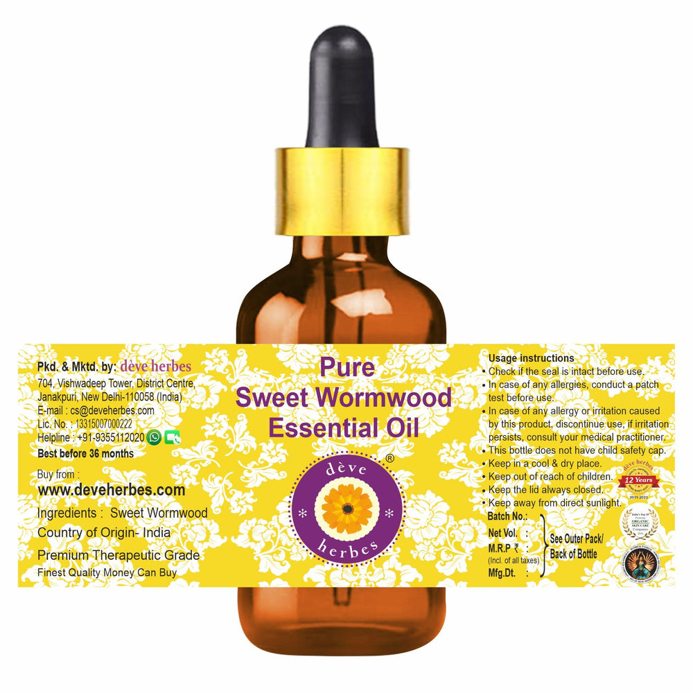 Deve Herbes amber glass bottle protects potency and extends shelf life.