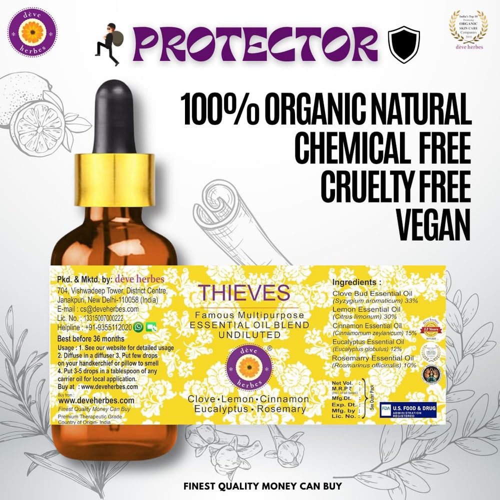 Aromatherapy ready image for Deve Herbes Thieves aroma inhalation use