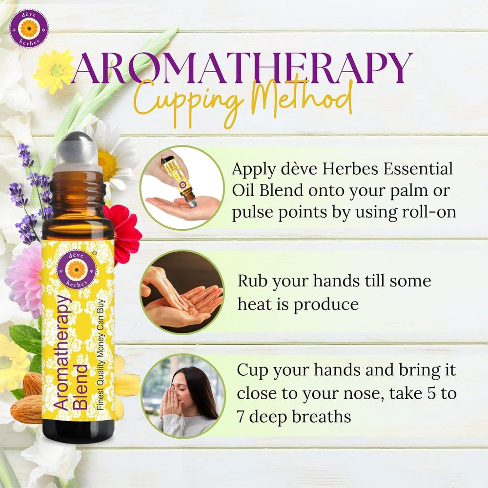 Deve Herbes UNWINDING THOUGHTS palm application for quick relaxation inhalation.