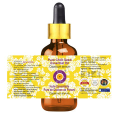 Steam-distilled chilli seed oil from Deve Herbes in a visually compact bottle