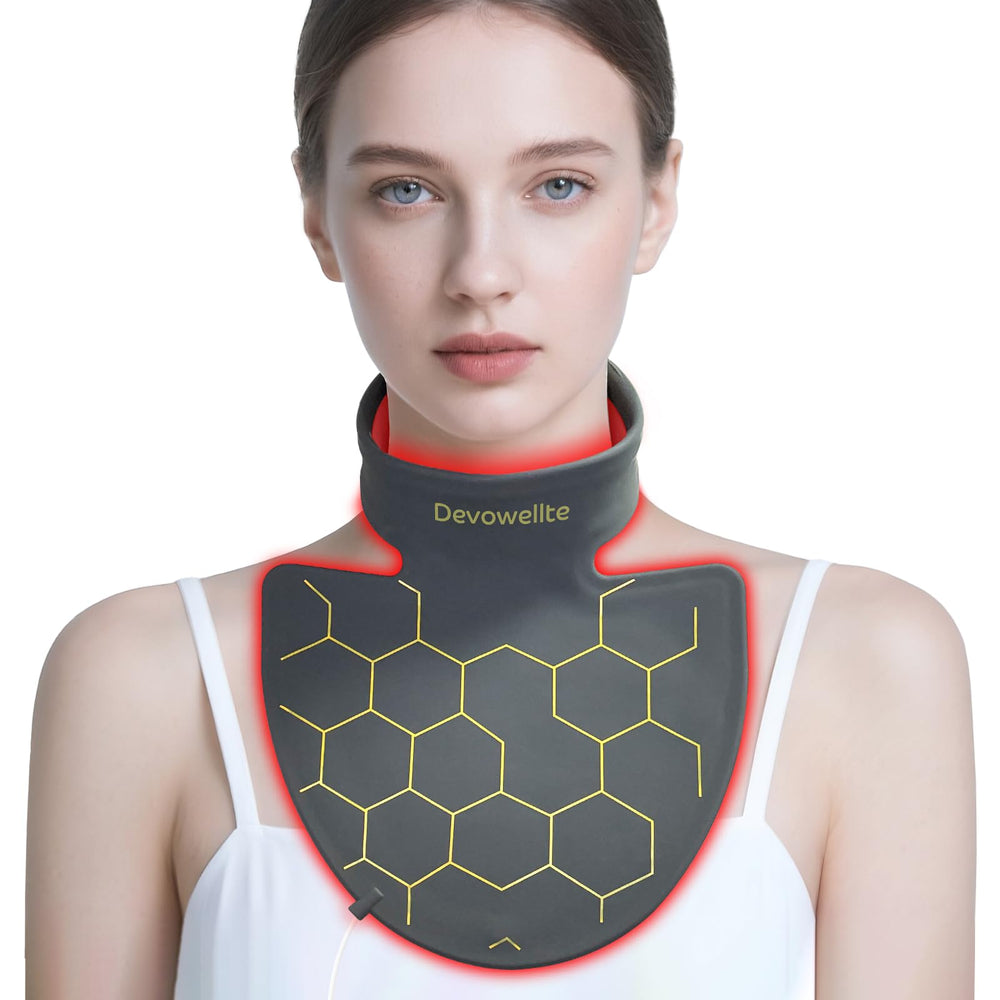 Devowellte neck-decollete red-light device for targeted at-home neck and décolleté care.