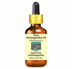 Devprayag Ashwagandha Oil bottle pour for non-sticky facial care and easy application