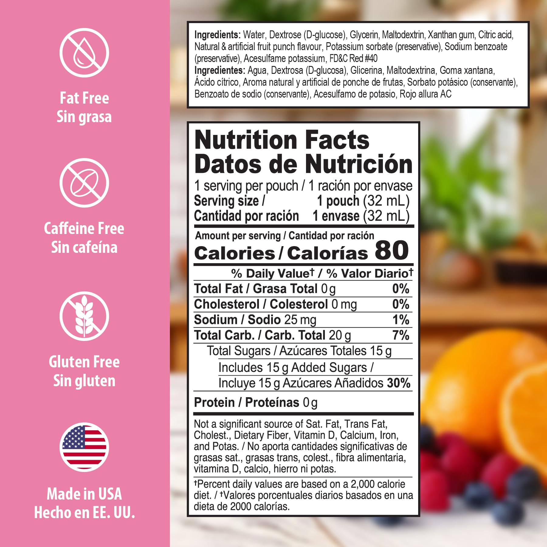 Travel-ready Dex4 gel packs highlight fat-free and gluten-free formulation