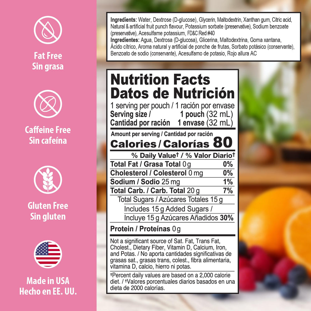 Travel-ready Dex4 gel packs highlight fat-free and gluten-free formulation