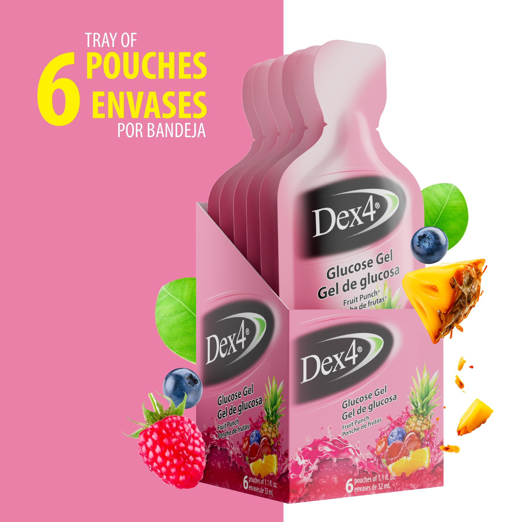 Dex4 glucose gel packs in hand demonstrates easy, mess-free energy on busy days