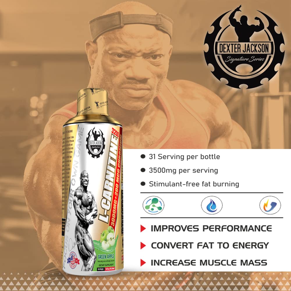 Dexter Jackson Gold Series L-Carnitine 3200 cap and dosing for easy measurement