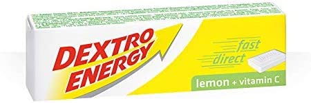 WeaShaemgLi Dextro Energy SE Tablets lemon flavour close-up showing tablets and lemon taste.