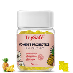 DFP TrySafe Women bottle front, daily probiotic support for gut balance and feminine wellness