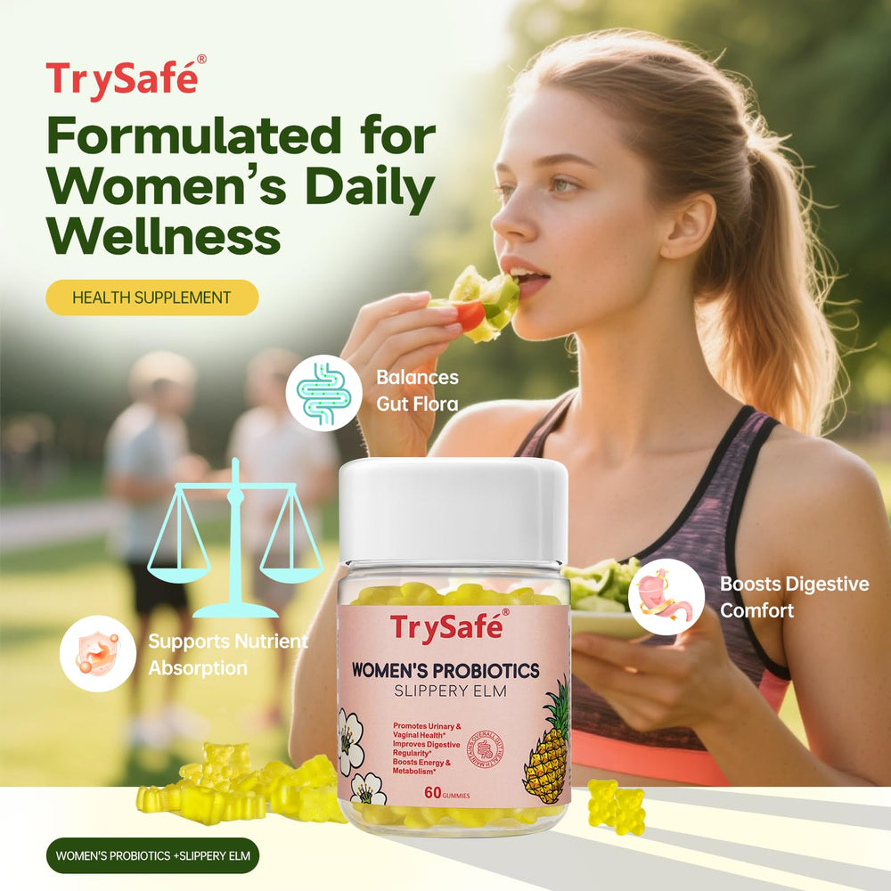 DFP TrySafe Women on-the-go routine with 60 gummies per bottle