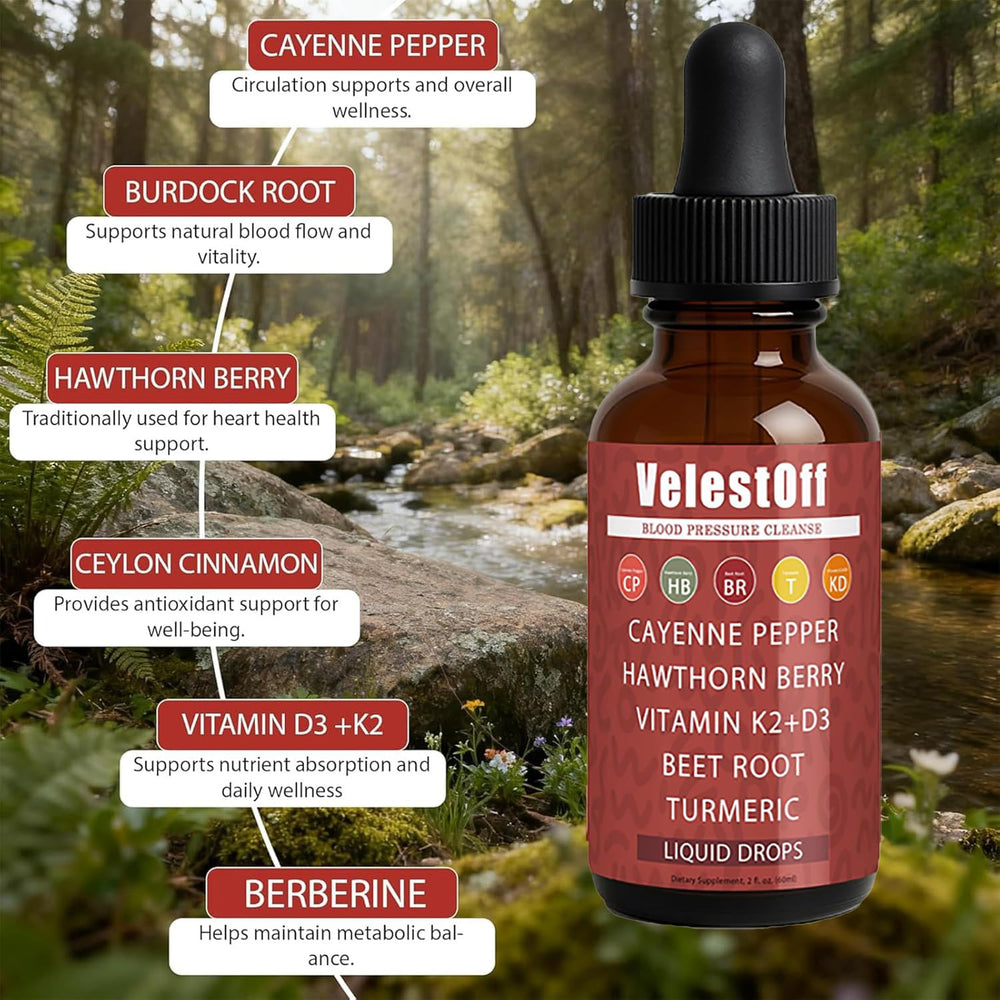 DFTLUUE Velestoff Cayenne Pepper drops designed for easy daily use.
