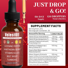 DFTLUUE Velestoff Cayenne Pepper hawthorn image emphasizes circulatory botanicals.