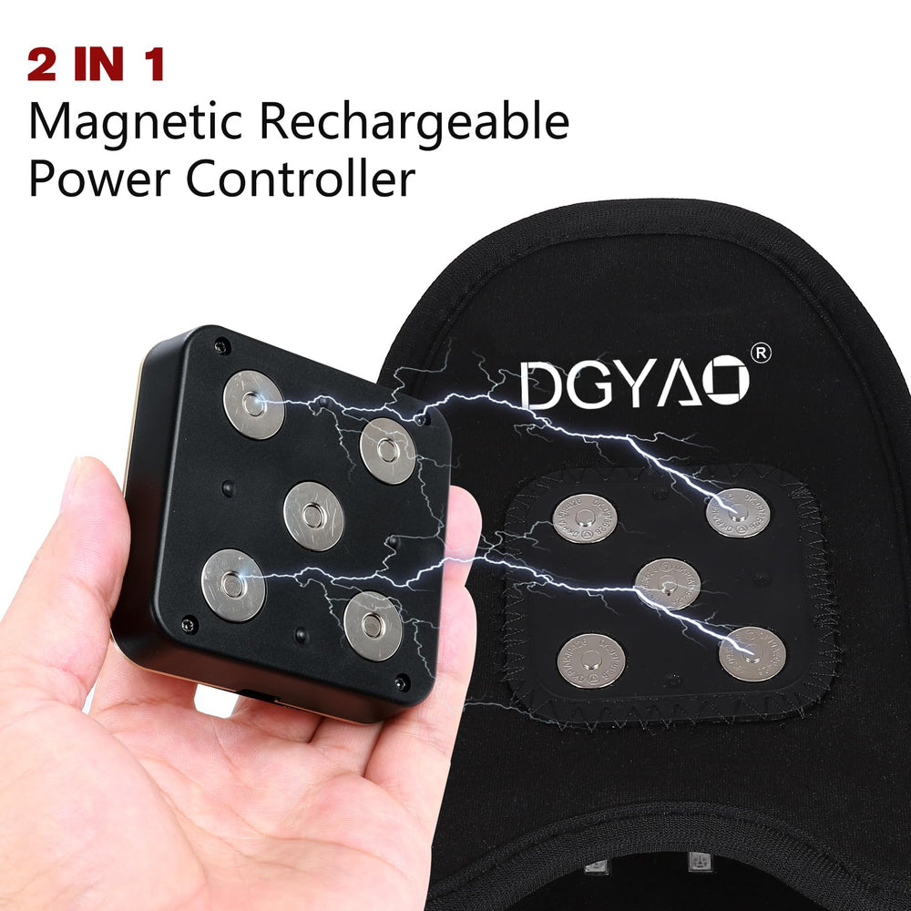 DGXINJUN 4000mAh rechargeable battery for long sessions.